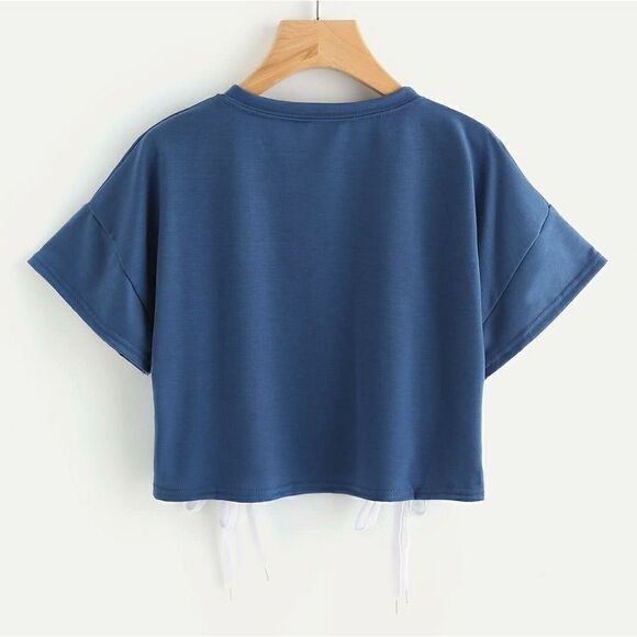 Crop top one blue size L and one black size L left - Picture 2 of 8